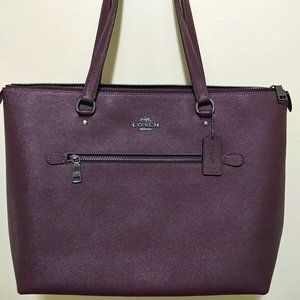 Coach Gallery Tote Shoulder Bag - Boysenberry (SOLD)